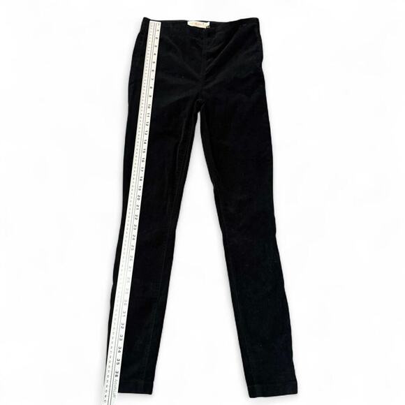 Tory Burch black corduroy straight Skinny leg pants  Size 24 - Picture 3 of 7